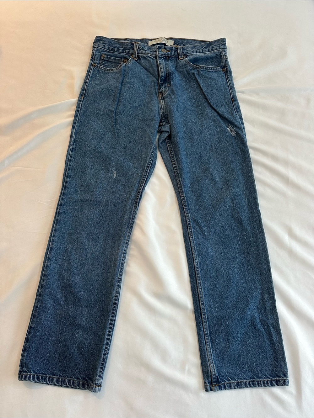 urban pipeline Men's Straight Leg Dark Blue Denim Jeans
